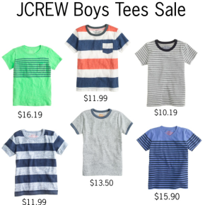JCREW Crewcuts Boys Tees Sale